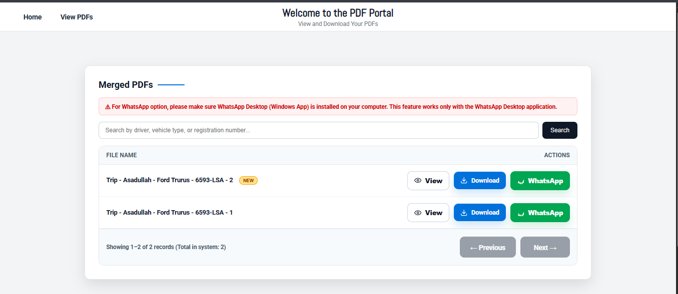Complete PDF archive and portal